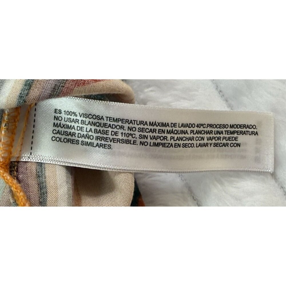 Denim & Flower Ricky Singh Orange Button-Up Hexagon Geometric Shirt SZ Large - Picture 2 of 13